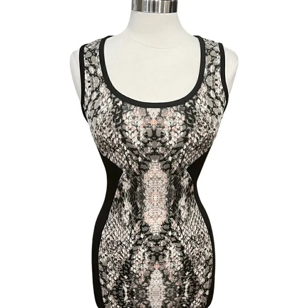 BAR III BODYCON SNAKEPRINT DRESS IN THE SIZE SMALL - Picture 3 of 15